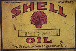 Australian Shell Half Gallon Hand Separator Agricultural  Oil Tin 