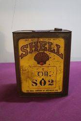 Australian Shell One Gallon Motor Oil Tin