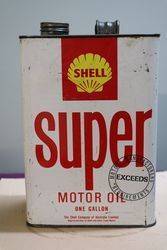 Australian Shell One Gallon Super Motor Oil Tin