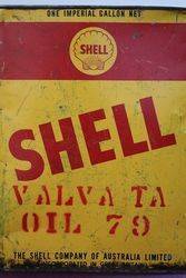 Australian Shell One Gallon Motor Oil Tin 
