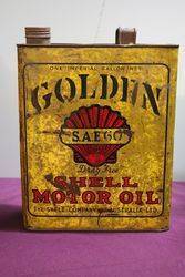 Australian Shell  One Gallon Golden SAE60 Motor Oil Tin 