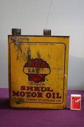 Australian Shell One Gallon Triple SAE50 Motor Oil Tin 