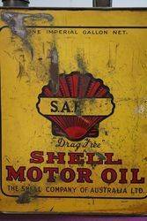 Australian Shell One Gallon Triple SAE50 Motor Oil Tin 