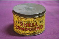 Australian Shell 1 lb Compound No3 Tin 