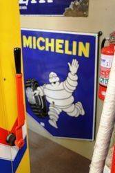 Classic Michelin Shield Pictorial Enamel Sign 