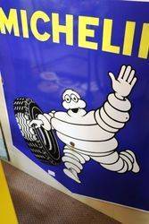 Classic Michelin Shield Pictorial Enamel Sign 
