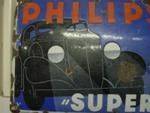 Antique Enamel Sign - Philips Super Duplo----- S A 6