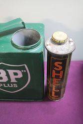 BP 2 Gallon Can and Shell Oil Tin Insert