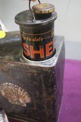 Shell 2 Gallons Running Board Can In Original Condition 
