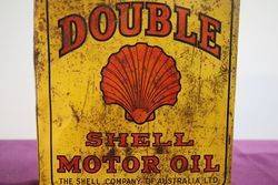 Early Australian Shell Double One Gallon Motor Oil Tin