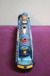 Battery Operated  Vintage Tin Litho Blue Mountain  3964 Train Japan