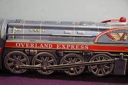 Battery Operated  Vintage Tin Litho Overland Express 3140 Train 