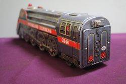 Battery Operated  Vintage Tin Litho Overland Express 3140 Train 