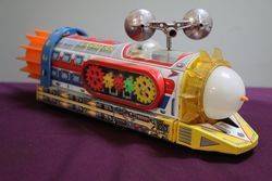 Colorful Battery Operated Tin Toy Space Express 