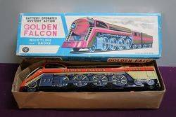 TM Japan Golden Falcon Battery Operated Tin Train Toy