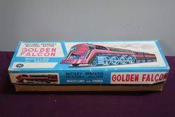 TM Japan Golden Falcon Battery Operated Tin Train Toy