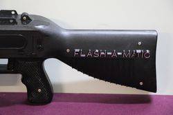 Battery Operated FlashAMatic Plastic Gun Machine Toy