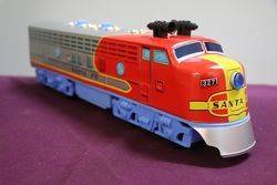 TM Japan Battery Operated Santa Fe Diesel Locomotive 