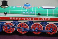 Battery Operated Puff Puff Loco Tin Train 