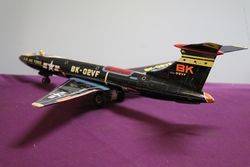 US Air Force BK02VF Tin Bomber Airplane Friction Litho Tin Toy 