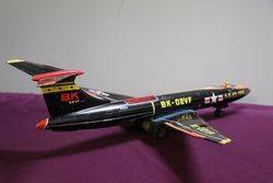 US Air Force BK02VF Tin Bomber Airplane Friction Litho Tin Toy 