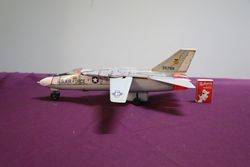 Battery Operated GeneralDynamics Grumman F IIIA Tin and Plastic Jet Fighter