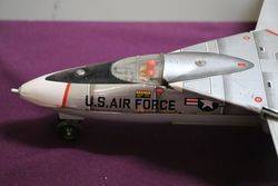 Battery Operated GeneralDynamics Grumman F IIIA Tin and Plastic Jet Fighter