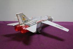 Battery Operated GeneralDynamics Grumman F IIIA Tin and Plastic Jet Fighter