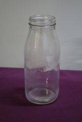 Early Australian Shell Embossed Quart Oil Bottle