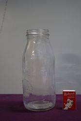 Early Australian Shell Embossed Quart Oil Bottle