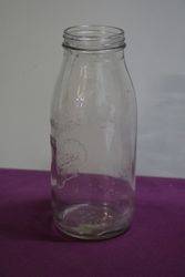 Early Australian Shell Embossed Quart Oil Bottle