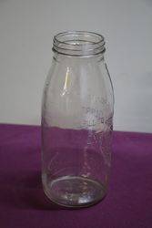 Early Australian Shell Embossed Quart Oil Bottle
