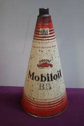 Gargoyle Mobiloil  BE 2 12 Gallons Oil Cone Can