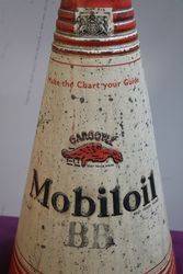 Gargoyle Mobiloil  BE 2 12 Gallons Oil Cone Can