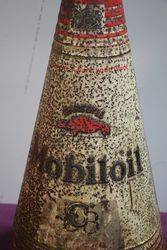 Gargoyle Mobiloil  BB 2 12 Gallons Oil Cone Can