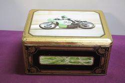 Large EC Estrosi Pictorial Race Bike Tin