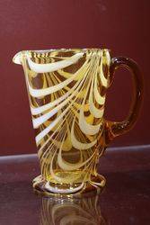 Art Deco Amber Jug  