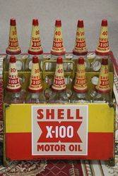 Enamel Front Shell X100 Motor Oil 10 Bottle Oil Rack 