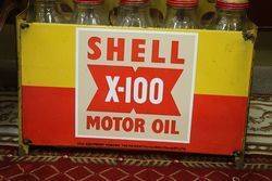 Enamel Front Shell X100 Motor Oil 10 Bottle Oil Rack 