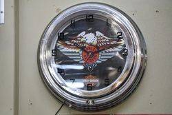 Harley Davidson Clock Light Box