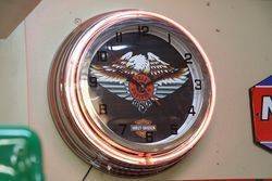 Harley Davidson Clock Light Box