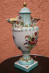 A Fine Quality Hand Painted Vase and Cover in The Coalport Style C186090 
