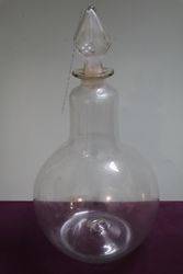 Carboy Pear Shaped Apothecary Bottle With Faceted Lid