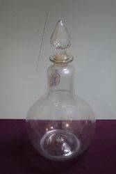 Carboy Pear Shaped Apothecary Bottle With Faceted Lid