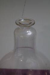 Carboy Pear Shaped Apothecary Bottle With Faceted Lid