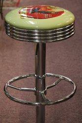 Adjustable GarageBar Stool Coca Cola