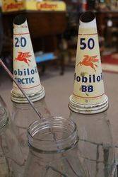 Mobiloil Motor Oil Bottles Rack with 10 Original bottle 
