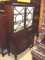 Wonderful Quality Edwardian Mahogany 2 Door Bookcase 