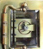 French Brass 8 Day Carriage Clock C1900