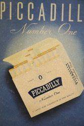 Piccadilly Number One Cigarettes Advertising Card 